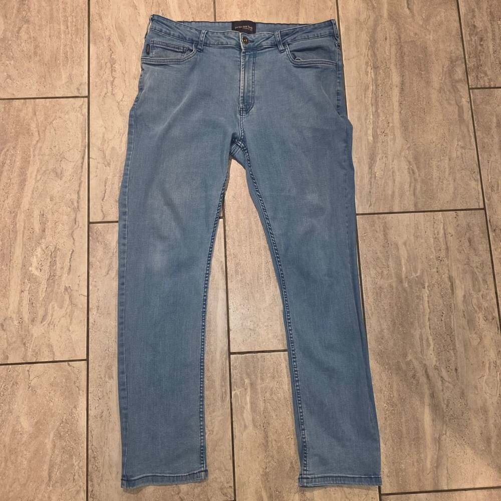 Jachs New York Tribeca NY Slim Fit Stretch Blue Denim Jeans Size 36x32